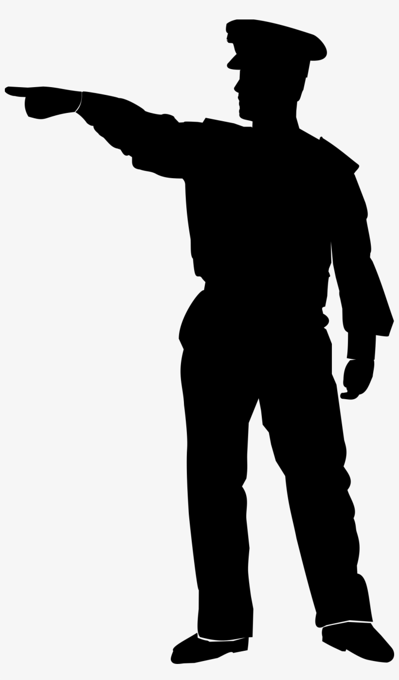 Clipart - Policeman Silhouette, transparent png #2772184