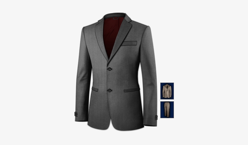 Online Custom Made Suits - 6 Button Suit Black, transparent png #2772361