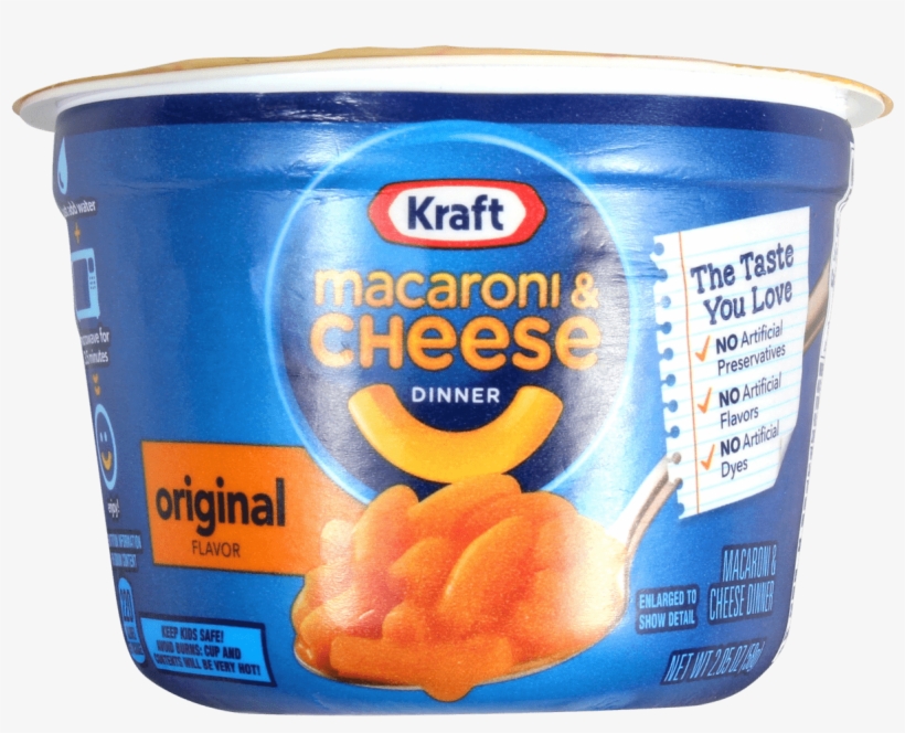 Kraft Easy Macaroni Cheese Micro Cups 2 05oz - Kraft Macaroni & Cheese Dinner, Original Flavor, transparent png #2772557