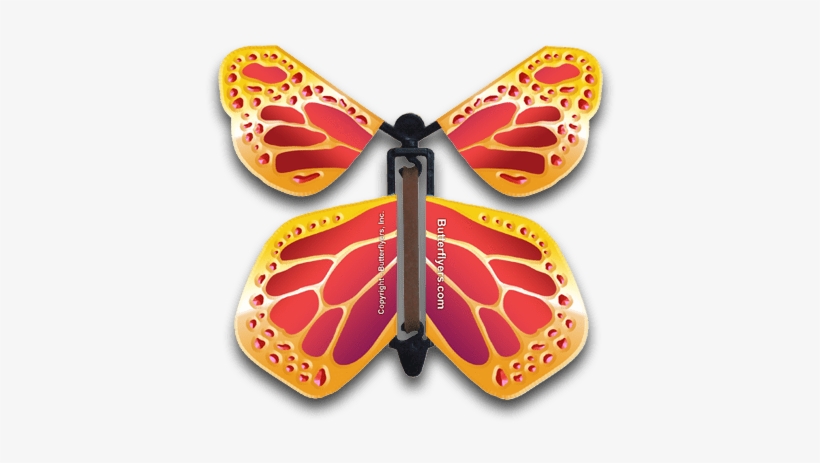 Red Gold Monarch Magic Flying Butterfly - Blue, transparent png #2772588