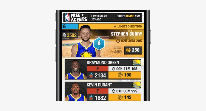 Golden State Warriors Nba Players - Nba, transparent png #2772900