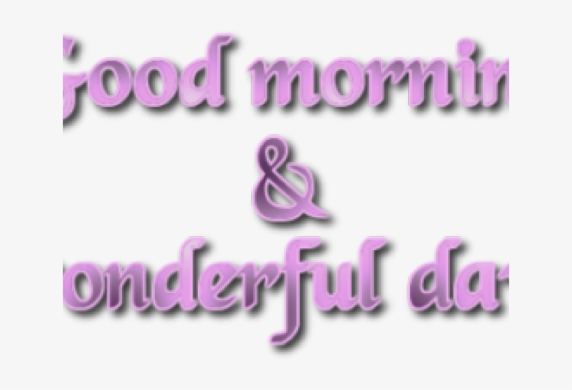 Good Morning Png Transparent Images - Text, transparent png #2773195