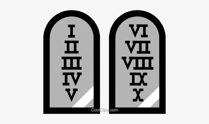 Symbol Of The Ten Commandments Royalty Free Vector - Ten Commandments Icon, transparent png #2773251
