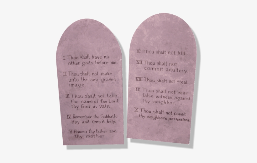 They Have The Appearance Of Rock, With The Ten Commandments - Ten Commandments Rocks, transparent png #2773320