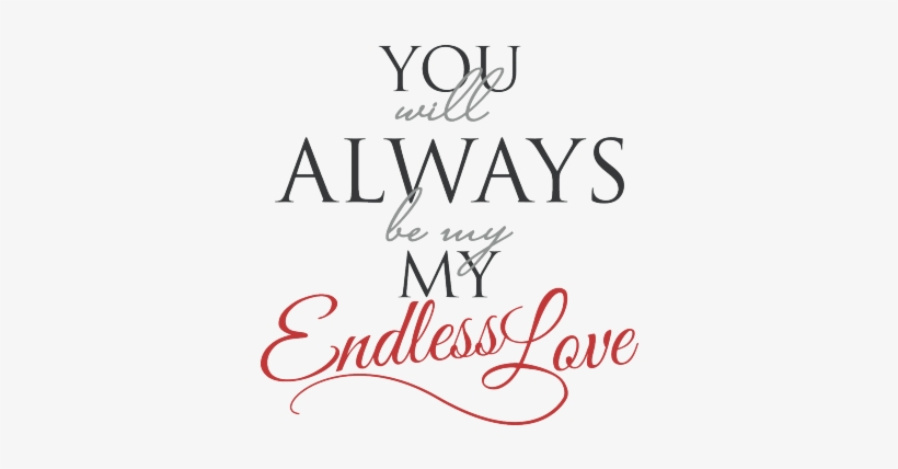 You Will Always Be My Endless Love - Not Endless Love Quotes, transparent png #2773394