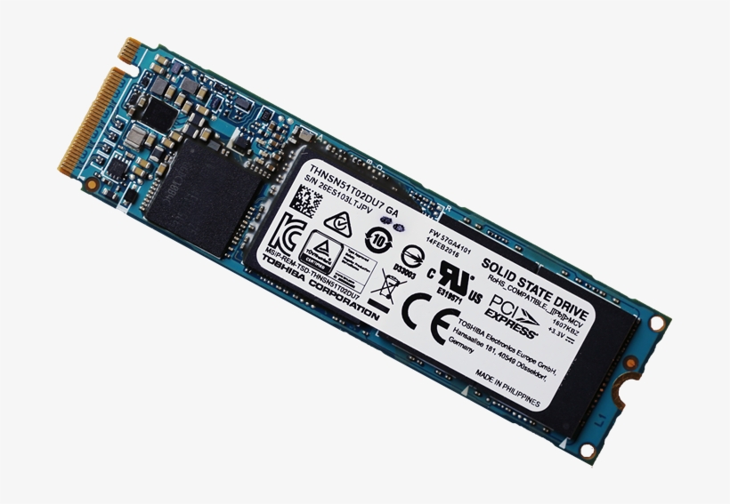 Toshiba Xg3 1tb Ssd Angled - Solid-state Drive, transparent png #2773447