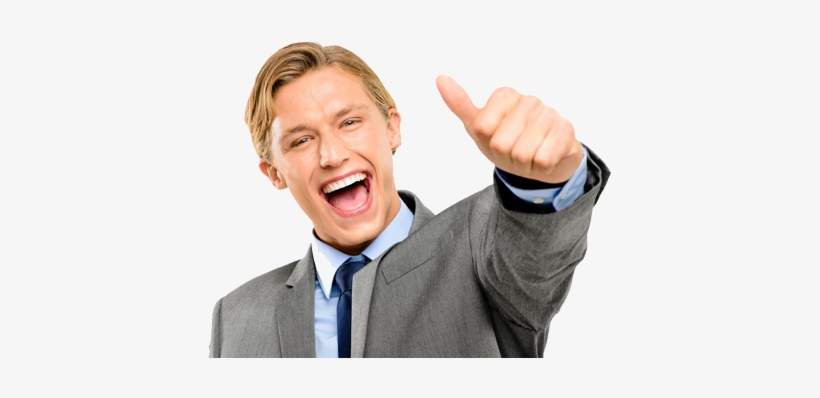 Happy Guy With Thumbs Up, transparent png #2773525