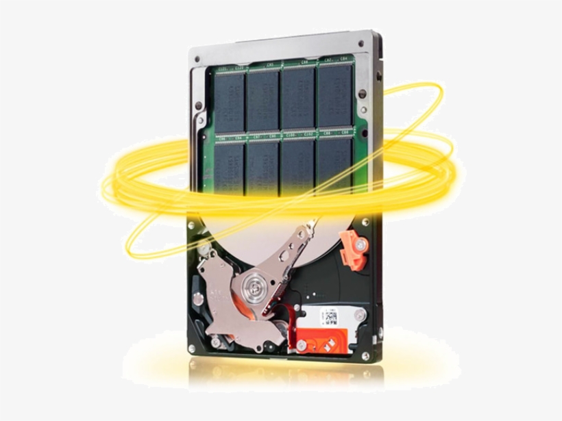 Hybrid Drives Bring You The Best Of Hdd And Ssd - Inside A Hybrid Drive, transparent png #2773859