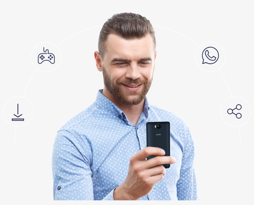 Intex Aqua - Mobile Phone, transparent png #2774310