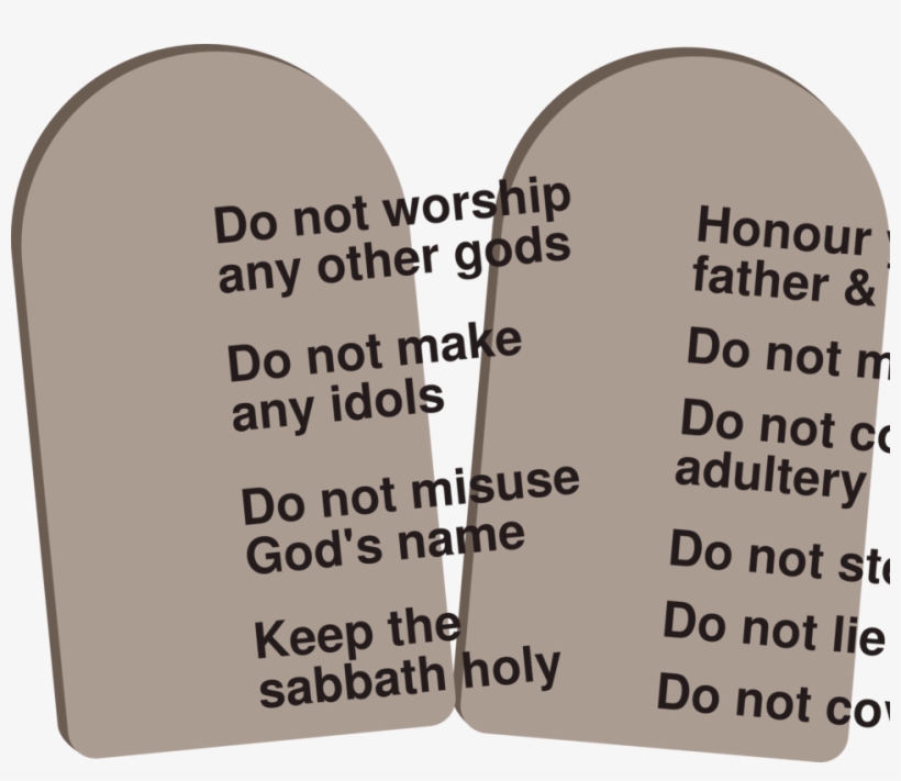 Ten Commandments - Clip Art, transparent png #2774332