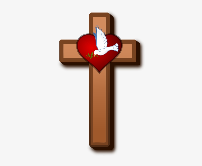 Spirit Clipart Holy Cross - Holy Cross With Dove, transparent png #2775083