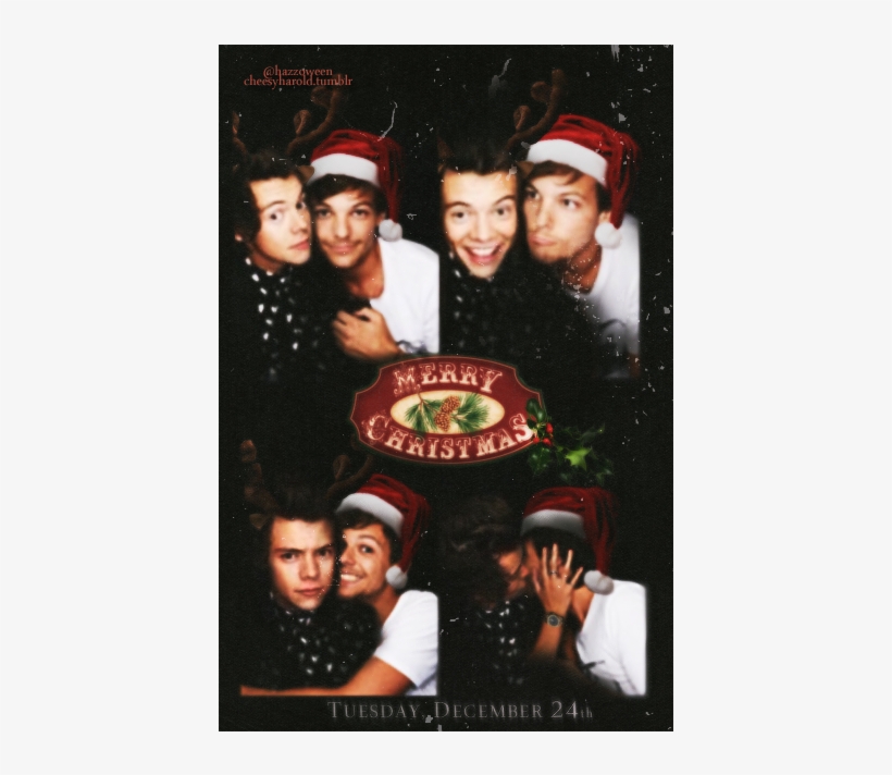 Louis Tomlinson Harry Styles Larry Stylinson One Direction - Merry Christmas Larry Stylinson, transparent png #2775192