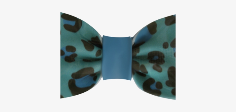 Fondant Bows Blue Leopard Print - Butterfly, transparent png #2775798