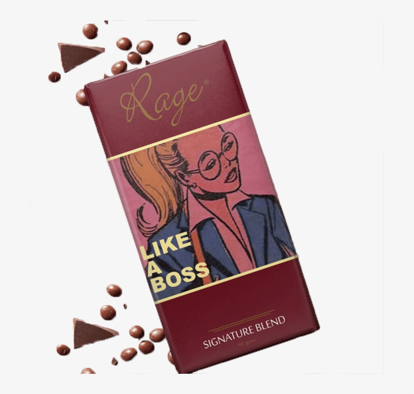 Discover Moreshelf Lifeingredientswhy It Is A Smart - Rage Signature Chocolate Bar Like A Boss - 90 Gm., transparent png #2775820