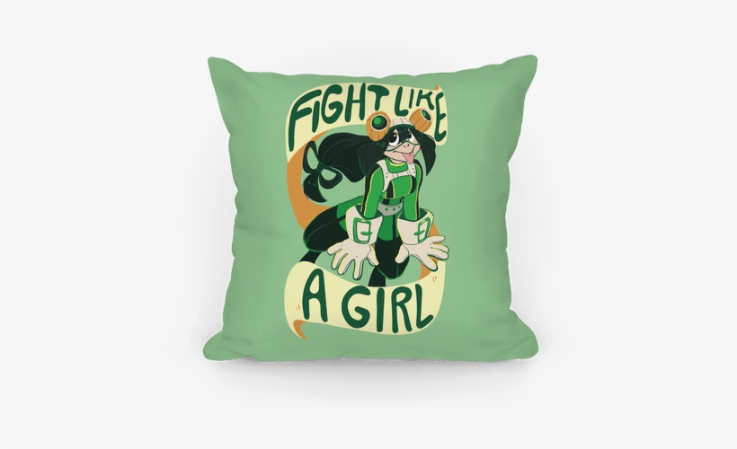 Fight Like A Girl Pillow - Froppy Baby, transparent png #2776621