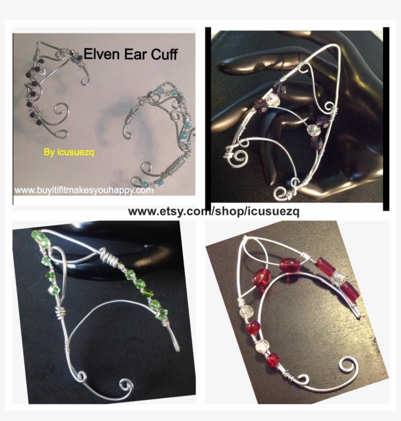 Elven Elf Ear Cuff Ear Wrap Handmade Jewelry Handmade - Earrings, transparent png #2777142