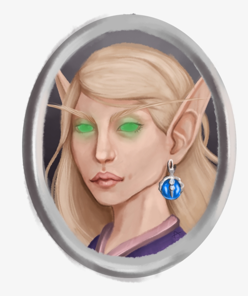 Original Contentcommissioned Portrait Of Blood Elf - Blond, transparent png #2777170