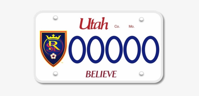 Real Salt Lake On Twitter - Rsl Utah License Plate, transparent png #2777172