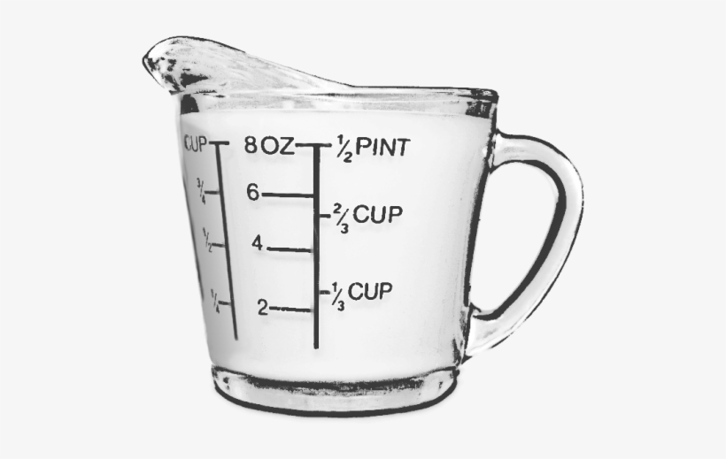 Measuring Cup Bw - Measuring Cup Png Transparent, transparent png #2777587