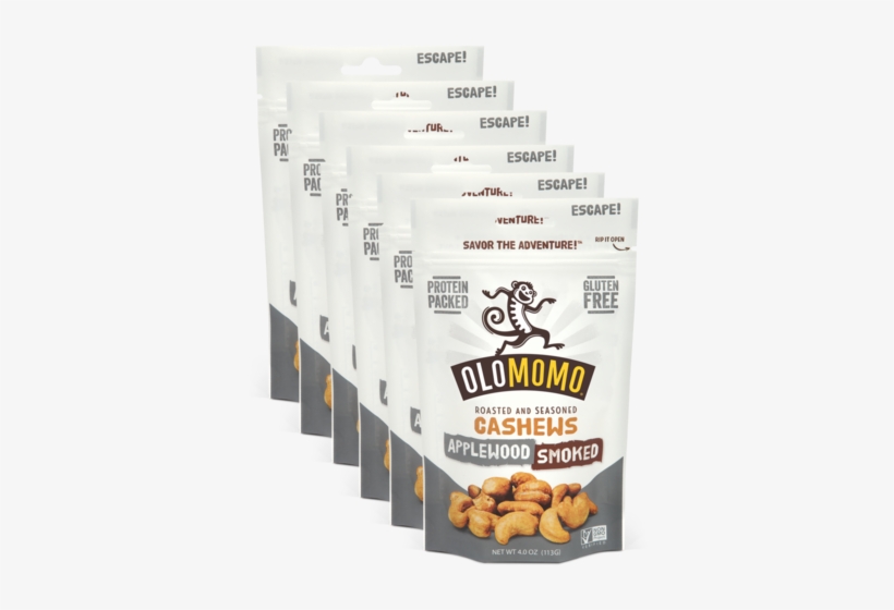 Applewood Smoked Cashews - Olomomo Nut 220115 1 25 Oz Applewood Smoke Cashews, transparent png #2778069