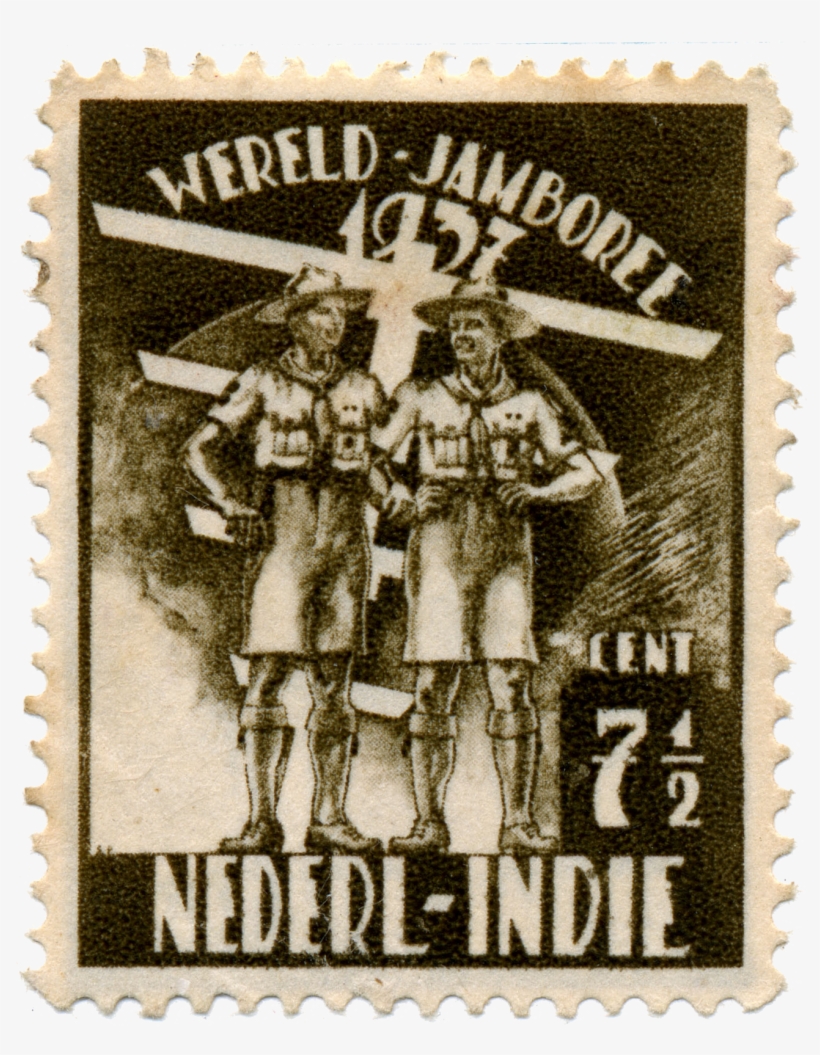 5th World Scout Jamboree Netherlands East Indies Stamp - Wereld Jamboree 1937 Stamp, transparent png #2778629