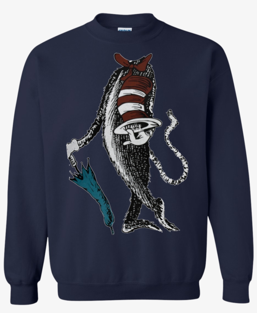 No Head Cat In The Hat T Shirt Hoodie Sweater - Dr. Seuss - No Head Cat In The Hat Costume T-shirt, transparent png #2778841