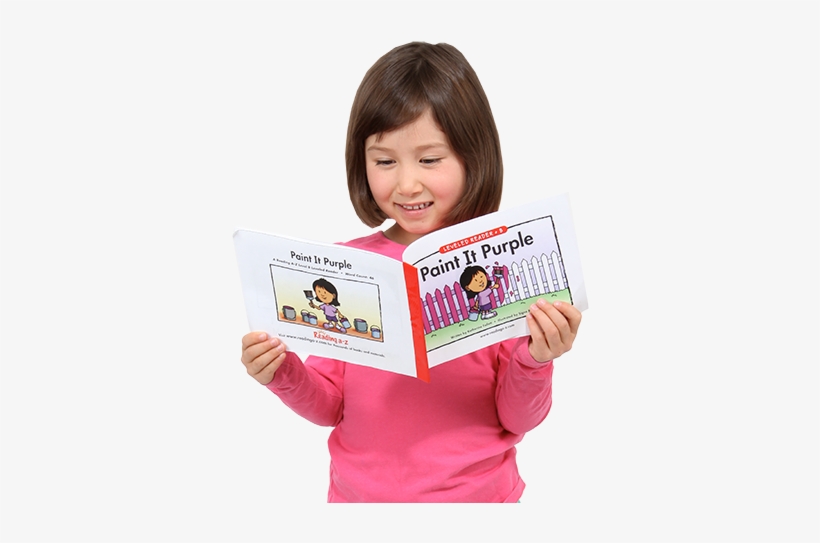 Raz Product Banner Girl - Asian Kids Reading Png, transparent png #2779027