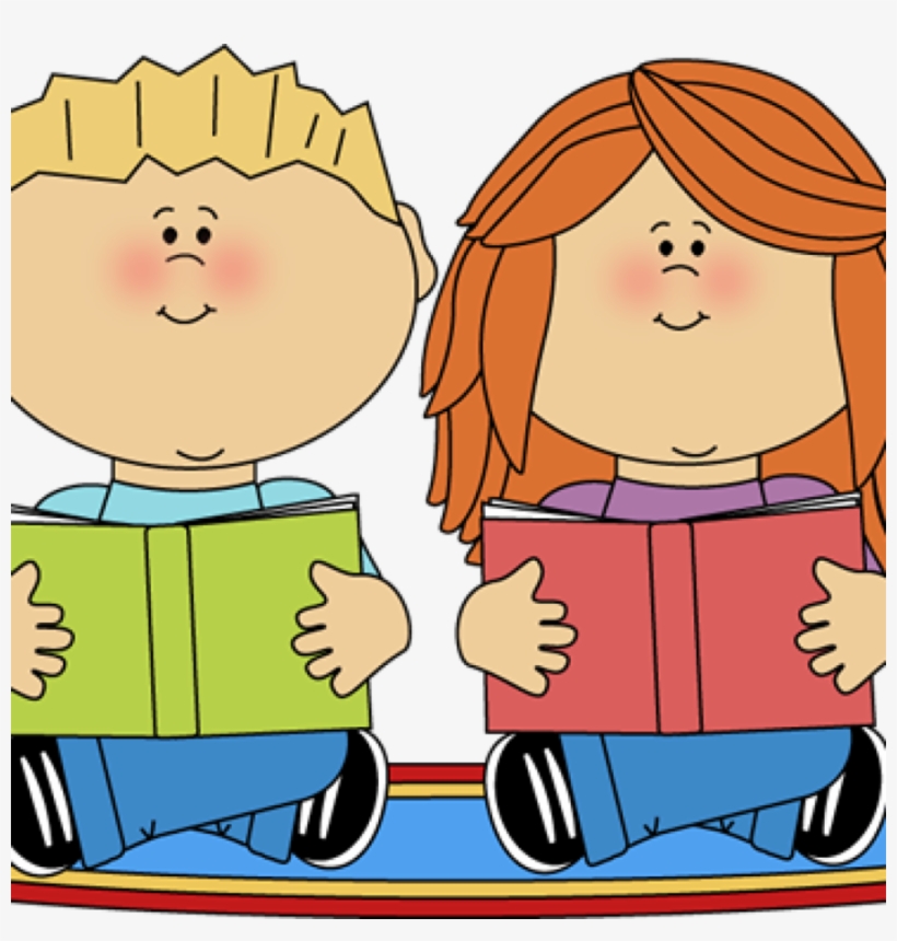 Download Audio Books Kids Clipart Book Reading Clip - Reading In Classroom Clipart, transparent png #2779250