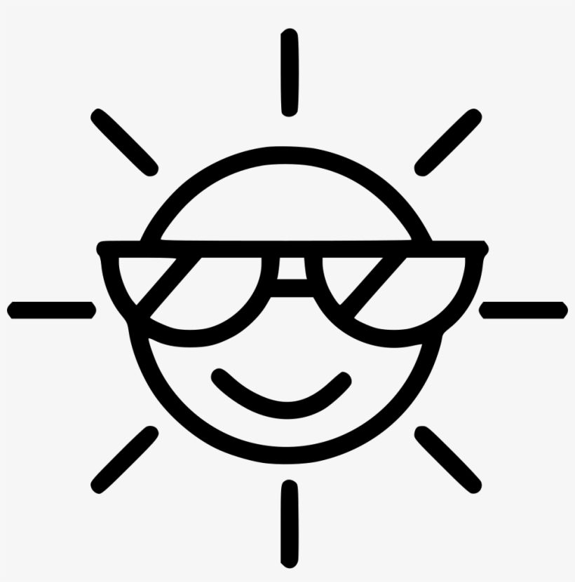 Summer Sun Sunglasses - Sun Pictogram, transparent png #2779855