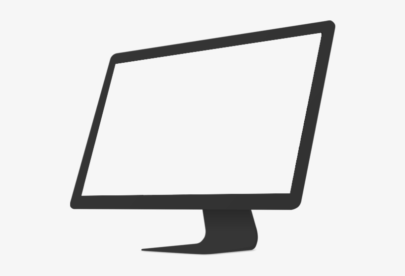 Mac Screen Black - Led-backlit Lcd Display, transparent png #2779937