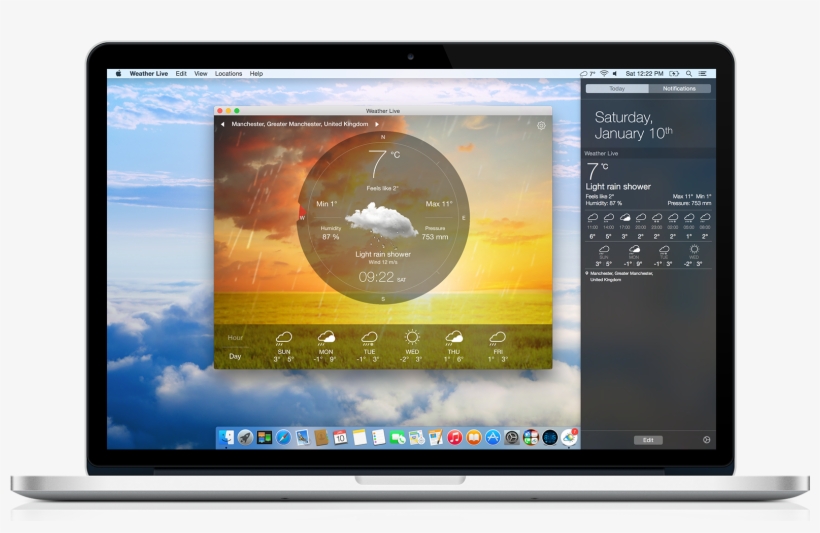 Bad Or Good Weather, It Will Magically Come Alive On - Most Beautiful Mac App, transparent png #2780014