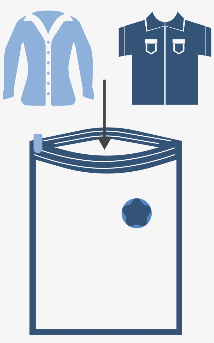Place Folded Clothes Into The Bag, transparent png #2780691