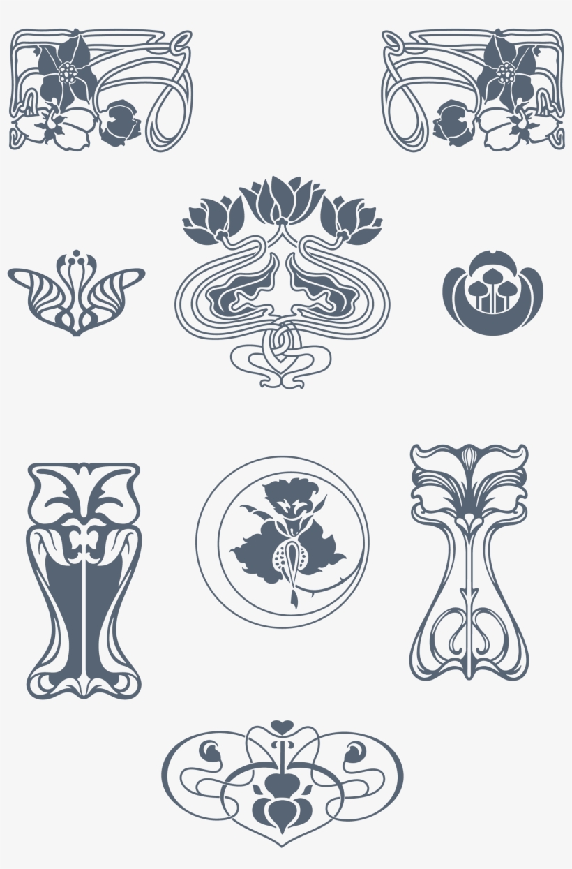 Preview All The Organically-inspired "art Nouveau" - Art Nouveau Decoration Png, transparent png #2780726