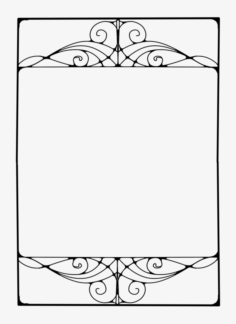 521 Nouveau Frame 08 By Tigers-stock On Clipart Library - Art Deco Frame Border, transparent png #2780822