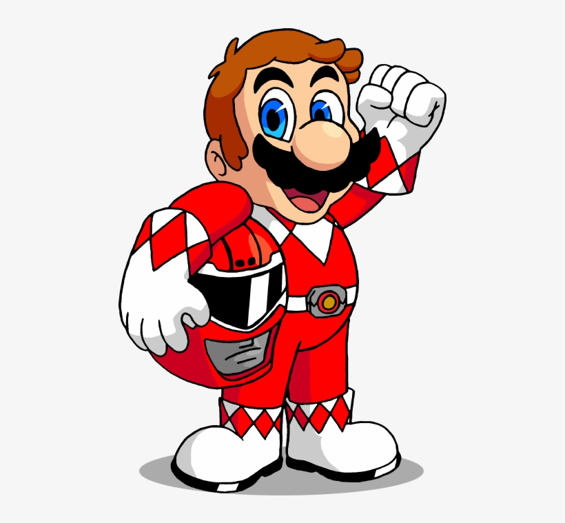 Mario By Alanartalvin - Mighty Morphin Power Rangers Mario - Free  Transparent PNG Download - PNGkey