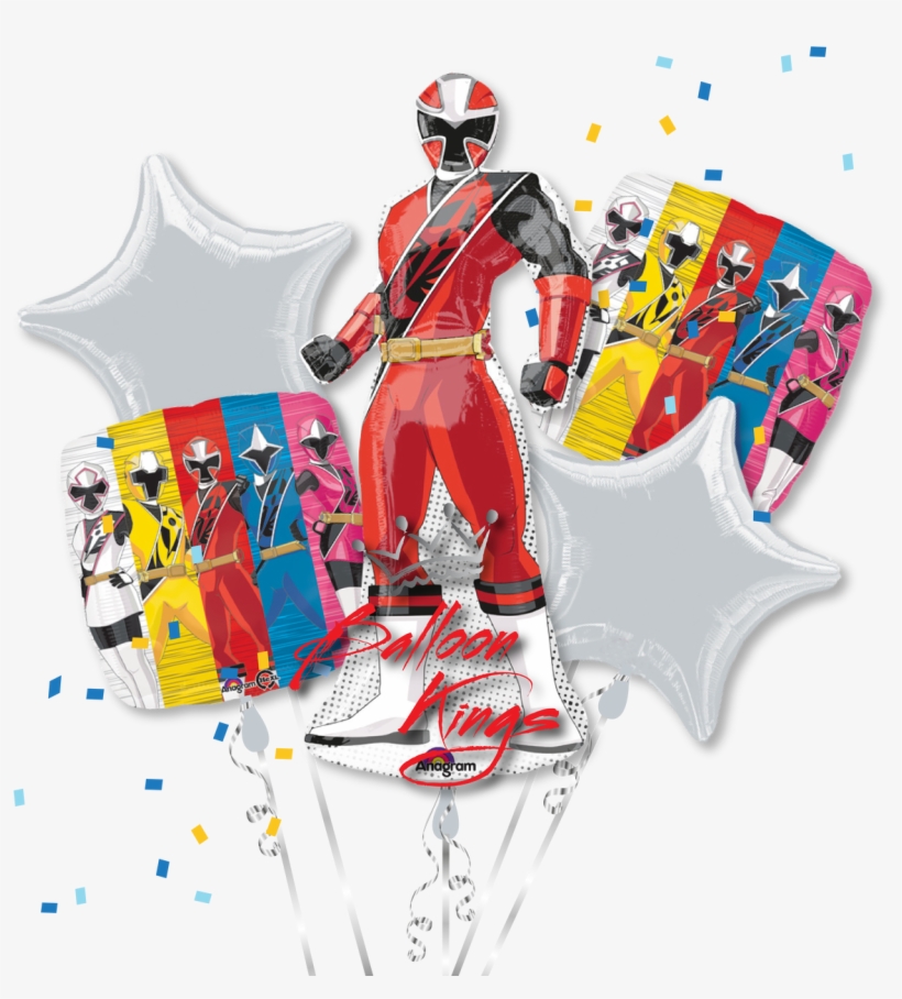 Power Rangers Bouquet - Power Rangers Supershape Foil Balloon, transparent png #2781500