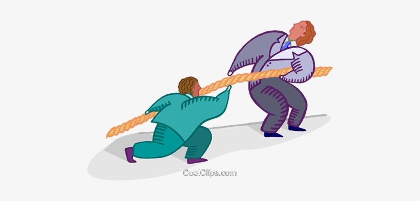 Businessmen Pulling A Rope, Tug Of War Royalty Free - Law, transparent png #2782996