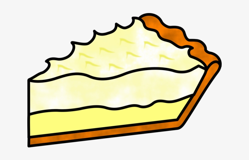 Pies Clipart Slice Pie - Lemon Meringue Pie Drawing, transparent png #2783346