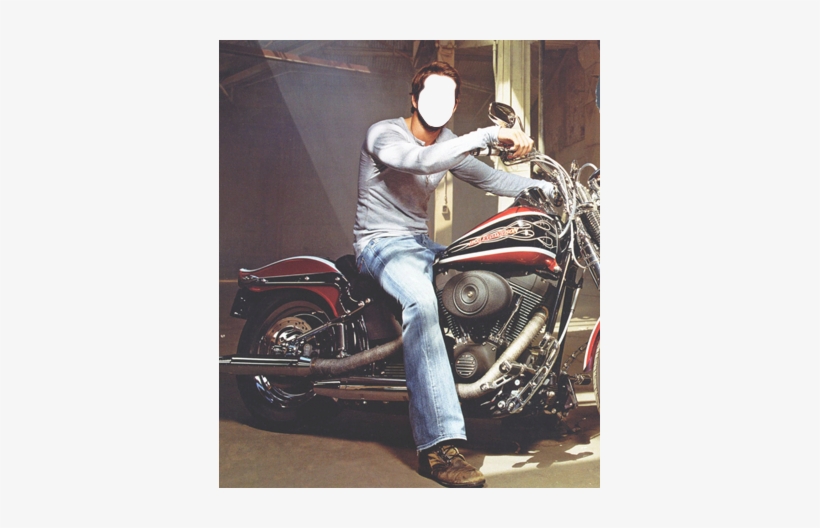 Cool Bike - Hot Guy On A Harley, transparent png #2783941