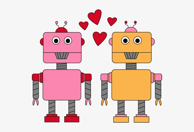 Robot Love Valentine Clip Art - Valentine Clip Art For Kids, transparent png #2784880