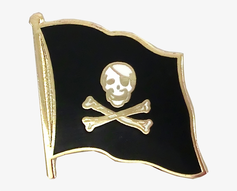 Pirate Skull And Bones - Pirate Skull And Bones - Flag Lapel Pin, transparent png #2785017