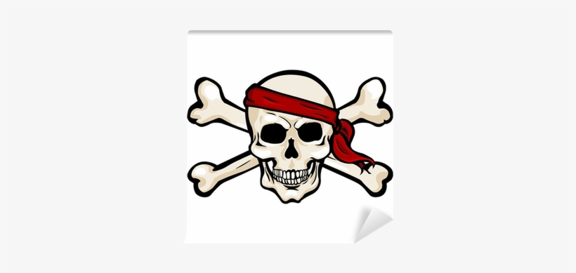 Pirate Skull And Swords Png Vector Cartoon Pirate Skull - Line Art, transparent png #2785072