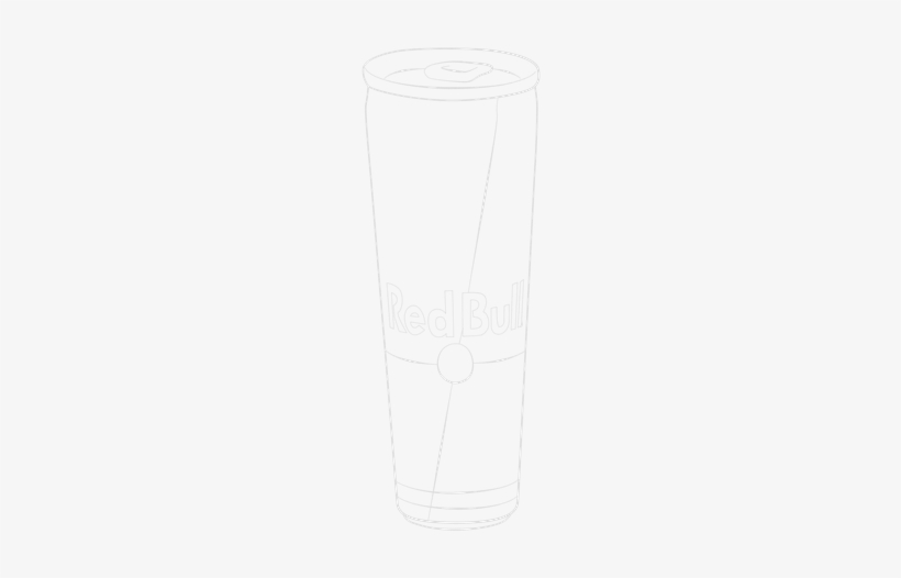 Red Bull Can Outline, transparent png #2785278