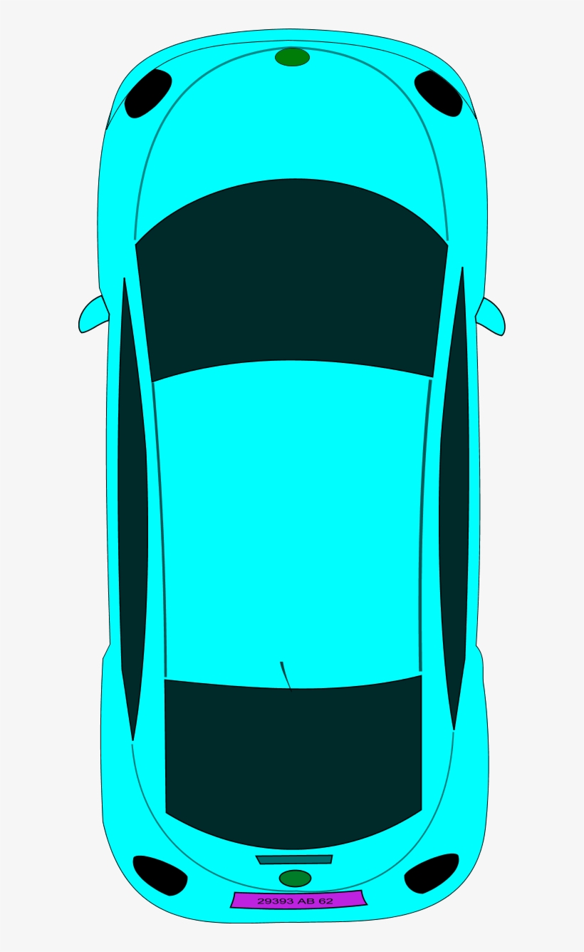 Car Taxi Driving Clip Art - Cars Birdseye View, transparent png #2785550