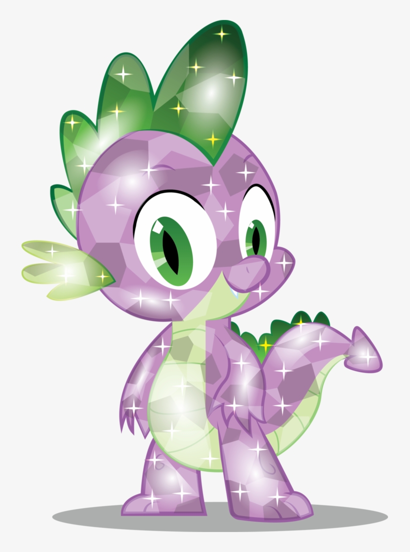 Infinitewarlock, Crystallized, Crystal Spike, Safe, - My Little Pony Crystal Spike, transparent png #2785660