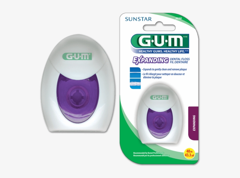 Sunstar Expanding Floss - Butler Gum Expanding Dental Floss, transparent png #2786012