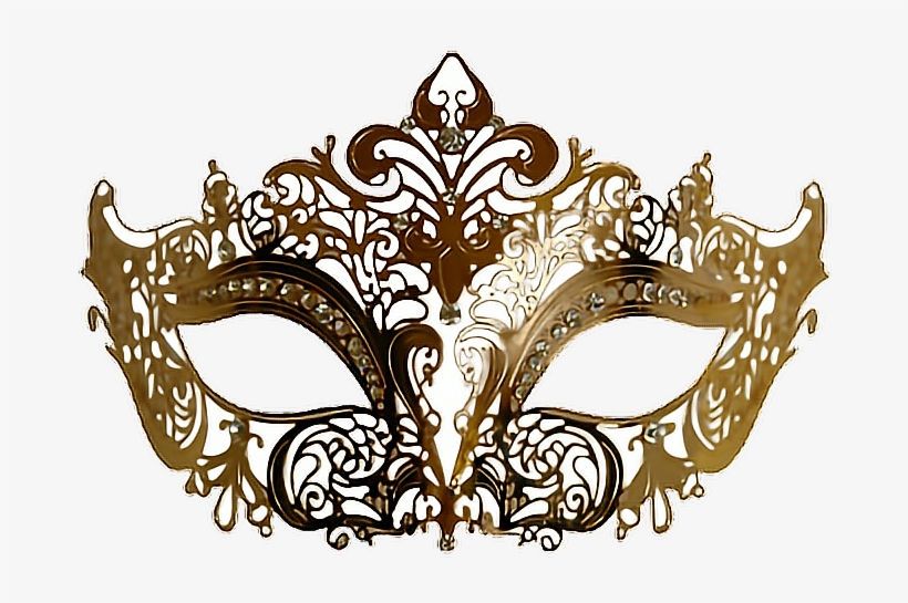 Report Abuse - Gold Masquerade Mask Png, transparent png #2786057