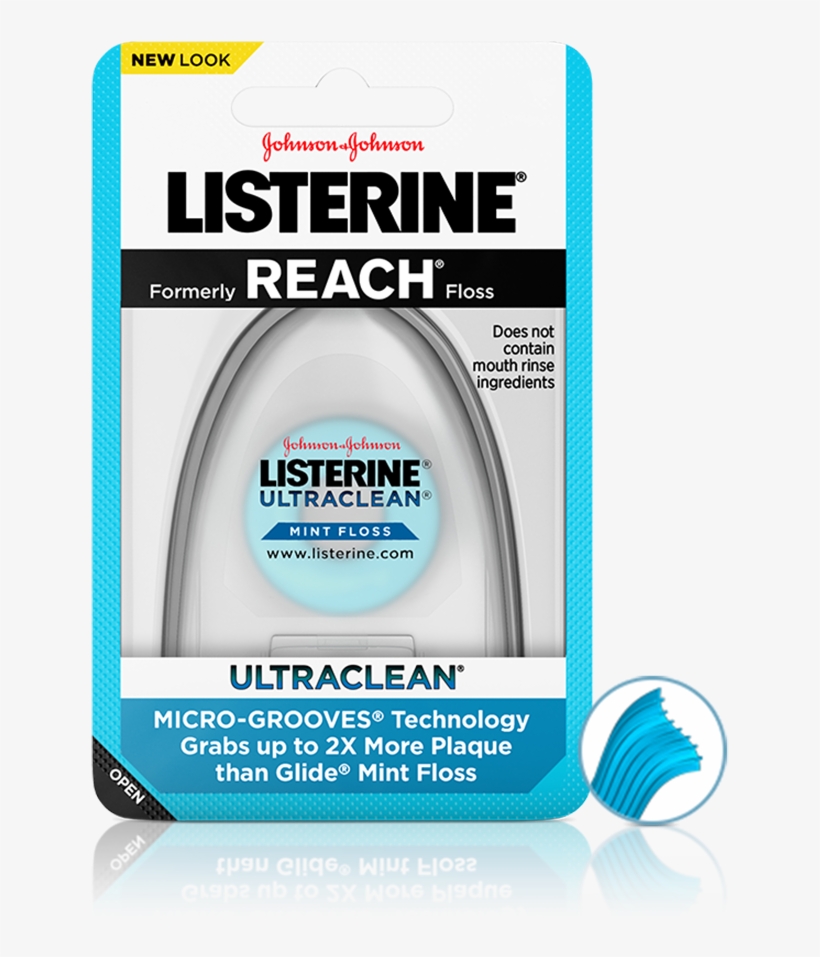 Listerine® Ultraclean® Floss - Listerine Floss, transparent png #2786146