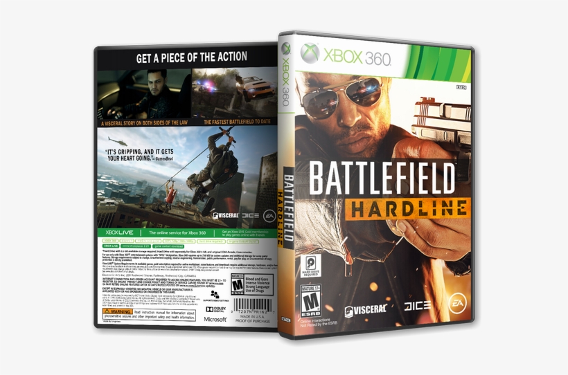 Battlefield Hardline Cover Xbox - Battlefield Hardline Ps4, transparent png #2786358