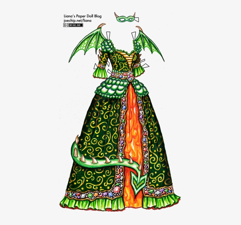 Dragon Masquerade Dress, transparent png #2786382